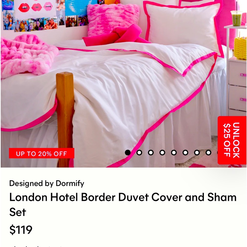 Double duvet and two shams